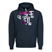 Navy pierce the veil black Zipper Hoodie - linhVisuals