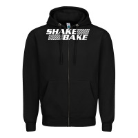 Black shake and bake Zipper Hoodie - linhVisuals