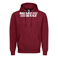 Burgundy shake and bake Zipper Hoodie - linhVisuals