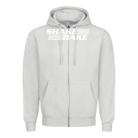 Dove Grey shake and bake Zipper Hoodie - linhVisuals