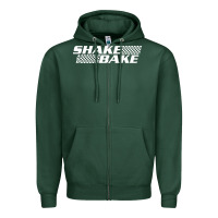 Sports Green shake and bake Zipper Hoodie - linhVisuals