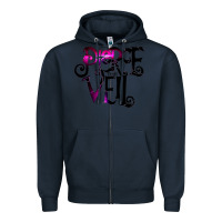 Navy pierce the veil twhite Zipper Hoodie - linhVisuals