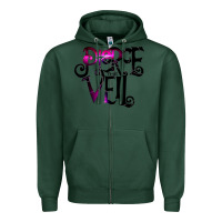 Sports Green pierce the veil twhite Zipper Hoodie - linhVisuals