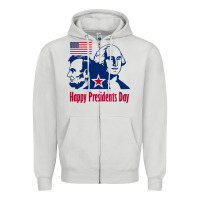 Dove Grey presidents day Zipper Hoodie - linhVisuals