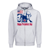 Heather Grey presidents day Zipper Hoodie - linhVisuals