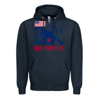 Navy presidents day Zipper Hoodie - linhVisuals