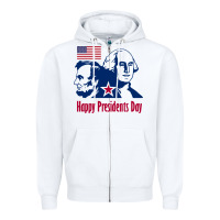 White presidents day Zipper Hoodie - linhVisuals