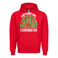 Red shenanigans t  shirt shenanigans coordinator t  shirt Zipper Hoodie - linhVisuals