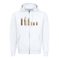 White size matters Zipper Hoodie - linhVisuals