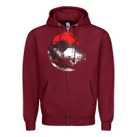 Burgundy poked to death  [tb] Zipper Hoodie - linhVisuals