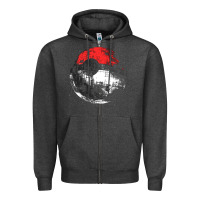 Charcoal Heather poked to death  [tb] Zipper Hoodie - linhVisuals
