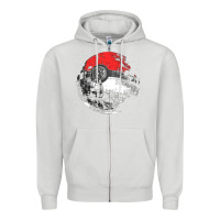 Dove Grey poked to death  [tb] Zipper Hoodie - linhVisuals