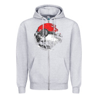 Heather Grey poked to death  [tb] Zipper Hoodie - linhVisuals