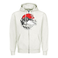Oatmeal Heather poked to death  [tb] Zipper Hoodie - linhVisuals