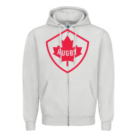 Dove Grey rugby canada Zipper Hoodie - linhVisuals