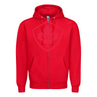 Red rugby canada Zipper Hoodie - linhVisuals