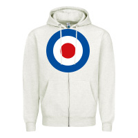 Oatmeal Heather suitable-the-who-target-worn Zipper Hoodie - linhVisuals