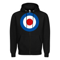 Black suitable-the-who-target-worn Zipper Hoodie - linhVisuals