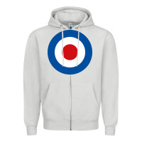 Dove Grey suitable-the-who-target-worn Zipper Hoodie - linhVisuals