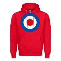 Red suitable-the-who-target-worn Zipper Hoodie - linhVisuals
