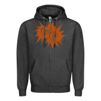 Charcoal Heather soul glo   coming to america movie Zipper Hoodie - linhVisuals