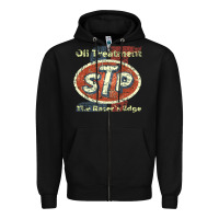 Black stp    nostalgia drag racing Zipper Hoodie - linhVisuals
