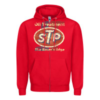 Red stp    nostalgia drag racing Zipper Hoodie - linhVisuals