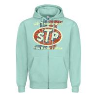 Seafoam stp    nostalgia drag racing Zipper Hoodie - linhVisuals