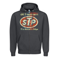 Smoke stp    nostalgia drag racing Zipper Hoodie - linhVisuals