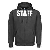 Charcoal Heather staff Zipper Hoodie - linhVisuals