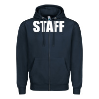 Navy staff Zipper Hoodie - linhVisuals