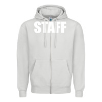 Dove Grey staff Zipper Hoodie - linhVisuals
