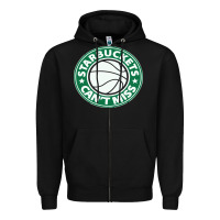 Black starbuckets can't Zipper Hoodie - linhVisuals
