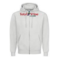 Dove Grey total and wine & more   wine drinker Zipper Hoodie - linhVisuals