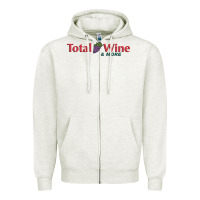 Oatmeal Heather total and wine & more   wine drinker Zipper Hoodie - linhVisuals