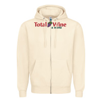 Sandshell total and wine & more   wine drinker Zipper Hoodie - linhVisuals