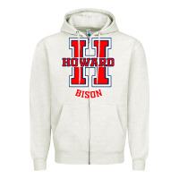 Oatmeal Heather howard 1867 university Zipper Hoodie - linhVisuals