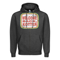 Charcoal Heather welcome back, kotter Zipper Hoodie - linhVisuals