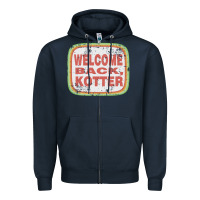 Navy welcome back, kotter Zipper Hoodie - linhVisuals