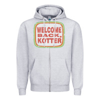 Heather Grey welcome back, kotter Zipper Hoodie - linhVisuals