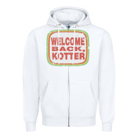 White welcome back, kotter Zipper Hoodie - linhVisuals