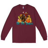 Burgundy Western Fall Turkey Tis The Season Long Sleeve Tee - LillyAllenDesigns