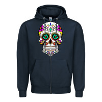 Sugar Skull Zipper Hoodie | Teevron