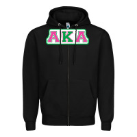 Black alpha kappa aka Zipper Hoodie - linhVisuals