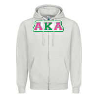 Dove Grey alpha kappa aka Zipper Hoodie - linhVisuals