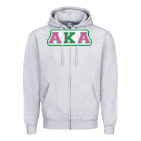 Heather Grey alpha kappa aka Zipper Hoodie - linhVisuals