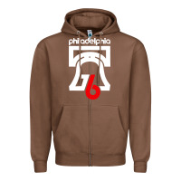 Chestnut philadelphia vintage liberty bell Zipper Hoodie - linhVisuals