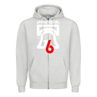 Dove Grey philadelphia vintage liberty bell Zipper Hoodie - linhVisuals