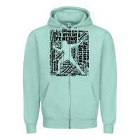 Seafoam fencing sport Zipper Hoodie - linhVisuals