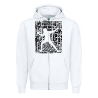 White fencing sport Zipper Hoodie - linhVisuals